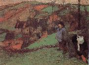 Paul Gauguin Brittany shepherd France oil painting artist